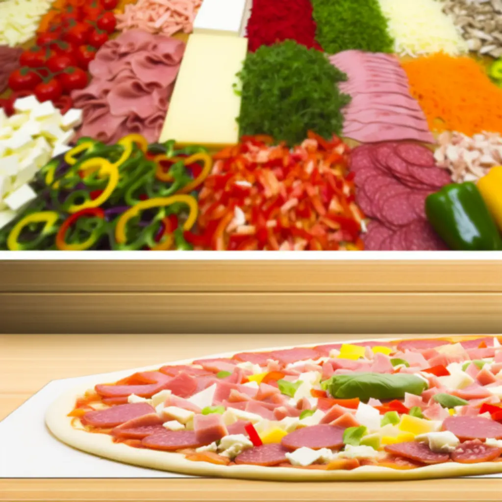 Friss zöldségekkel, olasz sajtokkal és gondosan válogatott feltétekkel gazdagon megpakolt pizza